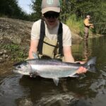 Coho Silver Salmon Fly Fishing Juneau Alaska